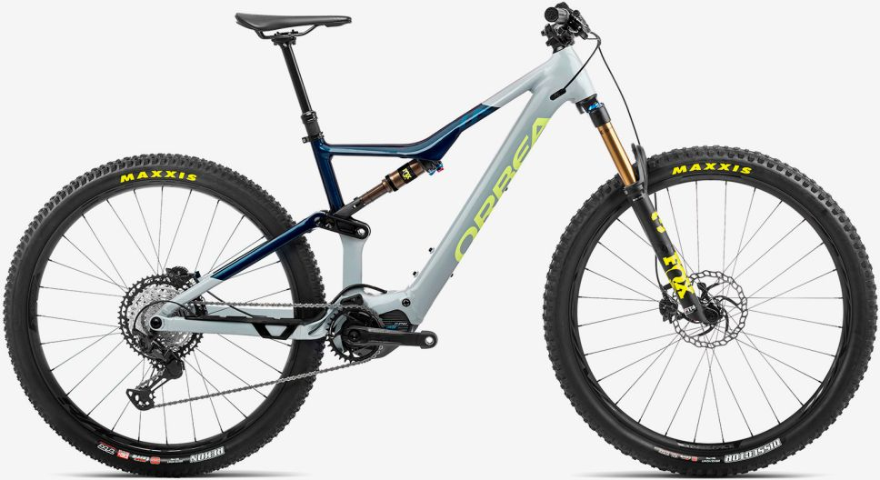 Orbea 2022 Rise H10 Electric Mountain Bike XL Iceberg Grey-Moondust Blue